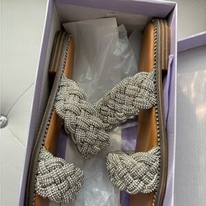 Madden Girl Metallic Braided Sandals